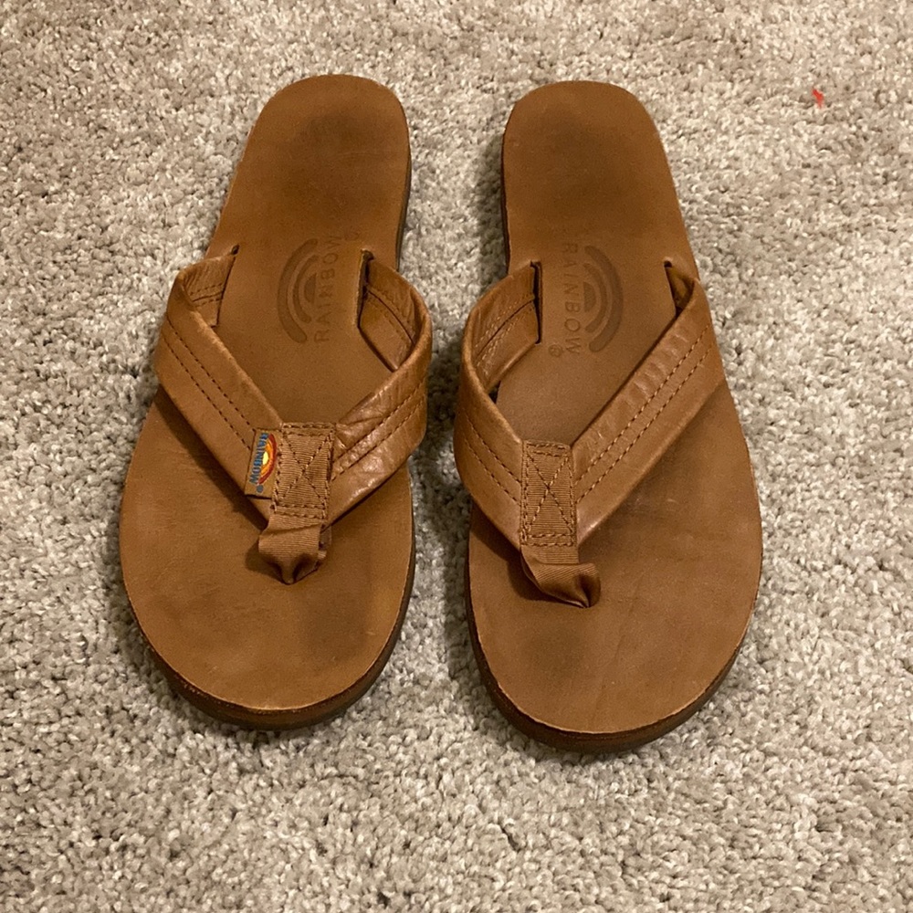 Rainbow 🌈 flip flops